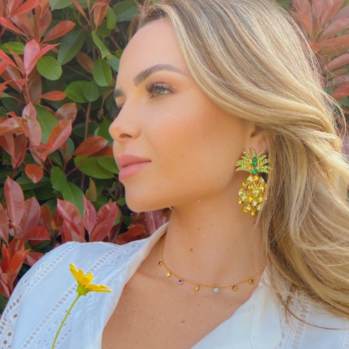 lia influencer pendientes piña