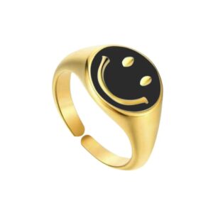 Anillo Smile Black