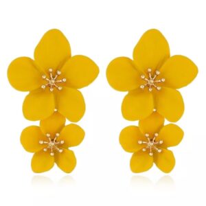 Pendientes Blooming Flower Yellow