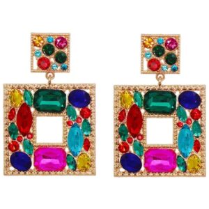 Pendientes Square in Colors