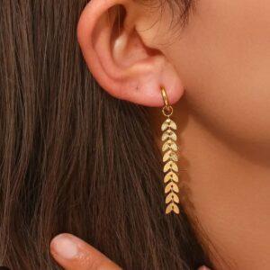 Pendientes Espiga Gold