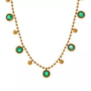 Collar Emerald Drops