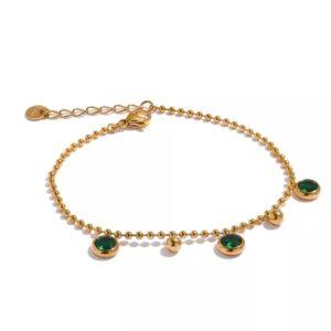 Pulsera Emerald Drops