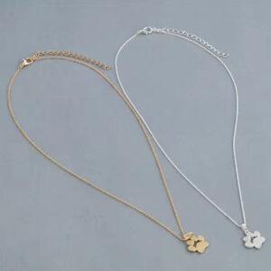 Collar Huella Perrito Gold